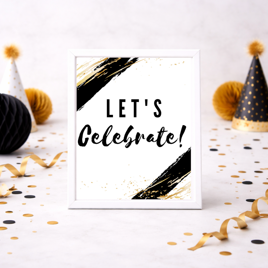 Mode Brush Party Sign