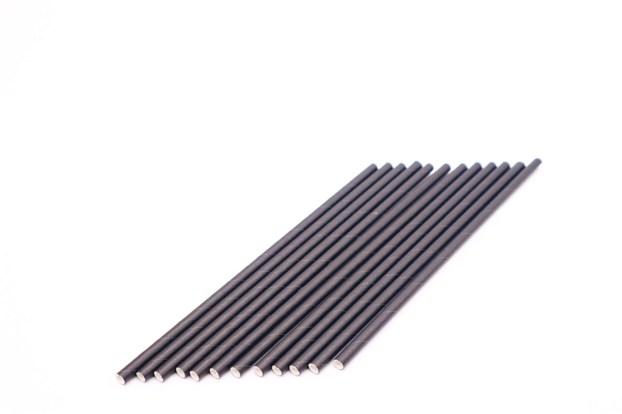 Black Biodegradable Paper Straws