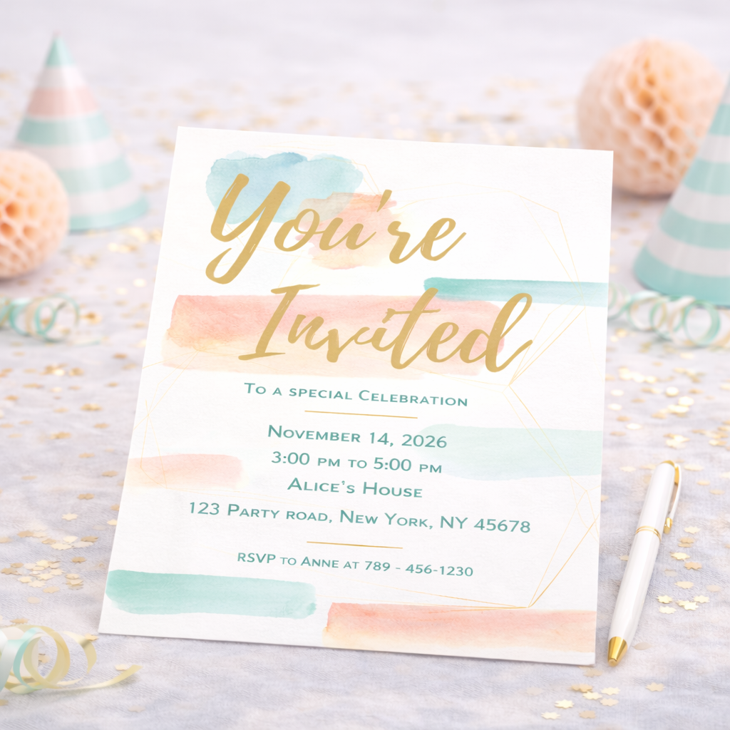 Invitations – Watercolor Dream