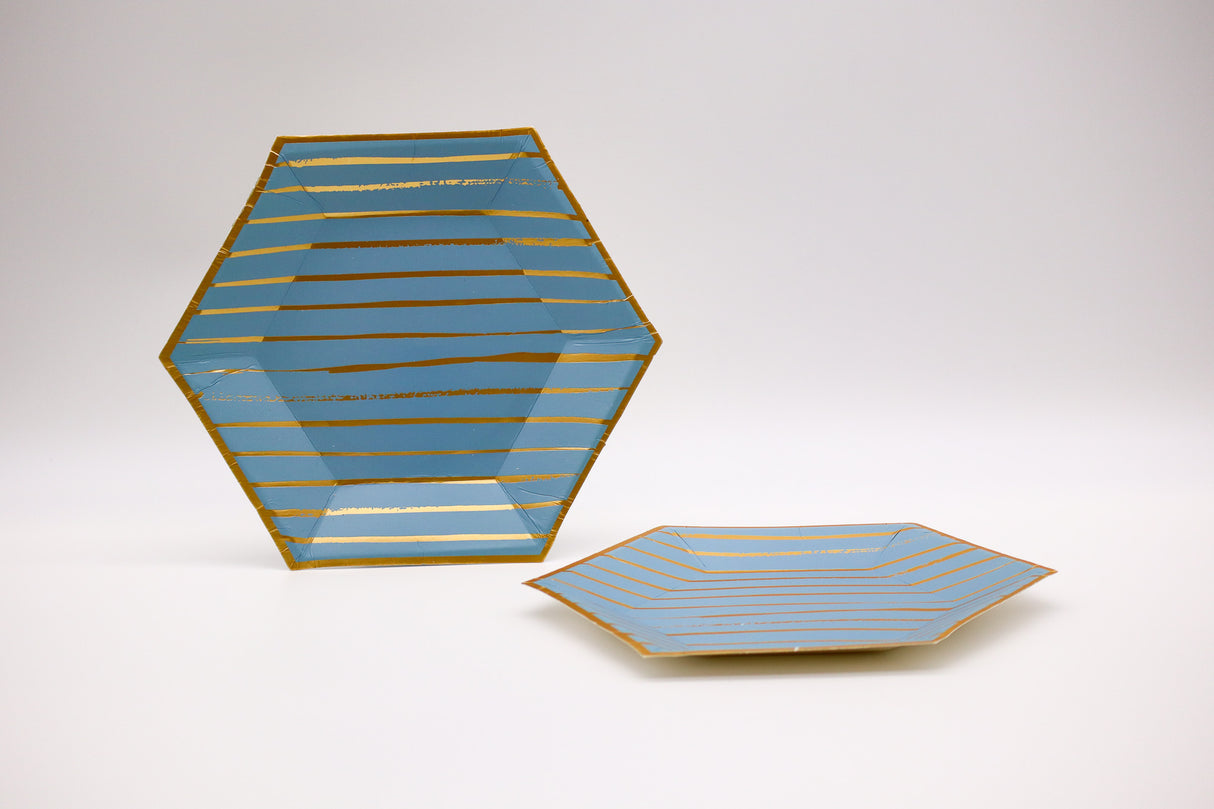 Golden Blue Hue Small Plate