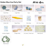 GOLDEN BLUE HUE PARTY SET