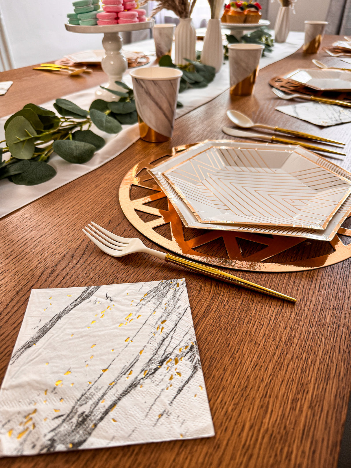 Artificial Greenery Table Accent - Faux Eucalyptus
