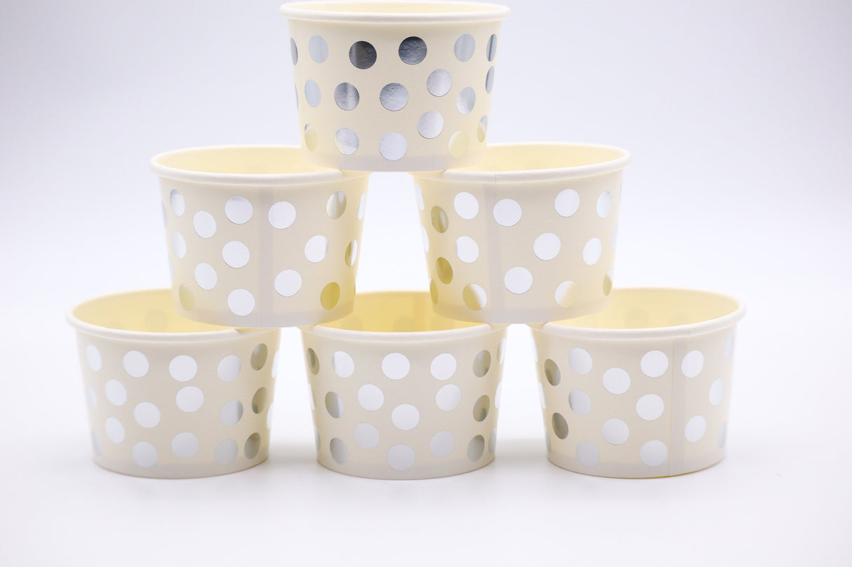 Metallic Polka Dot Treat Cups – 8 oz